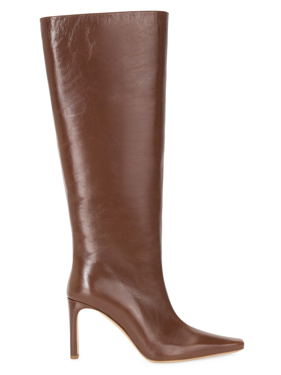 Women's Wally 90MM Leather Boots - Cacao - Size 5 | Saks Fifth Avenue