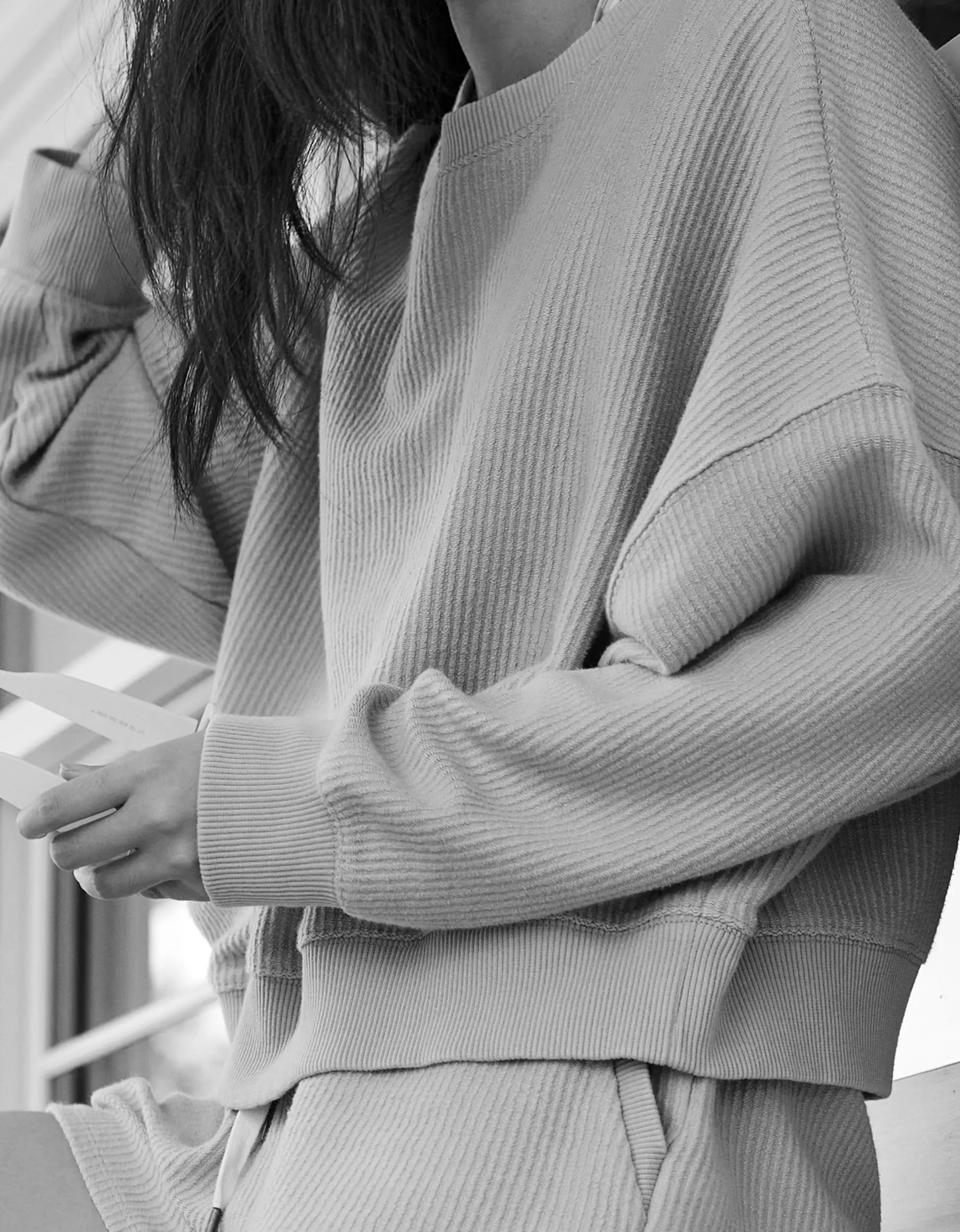 Aerie New Love Corded Cropped Crew Sweatshirt | American Eagle Outfitters (US & CA)