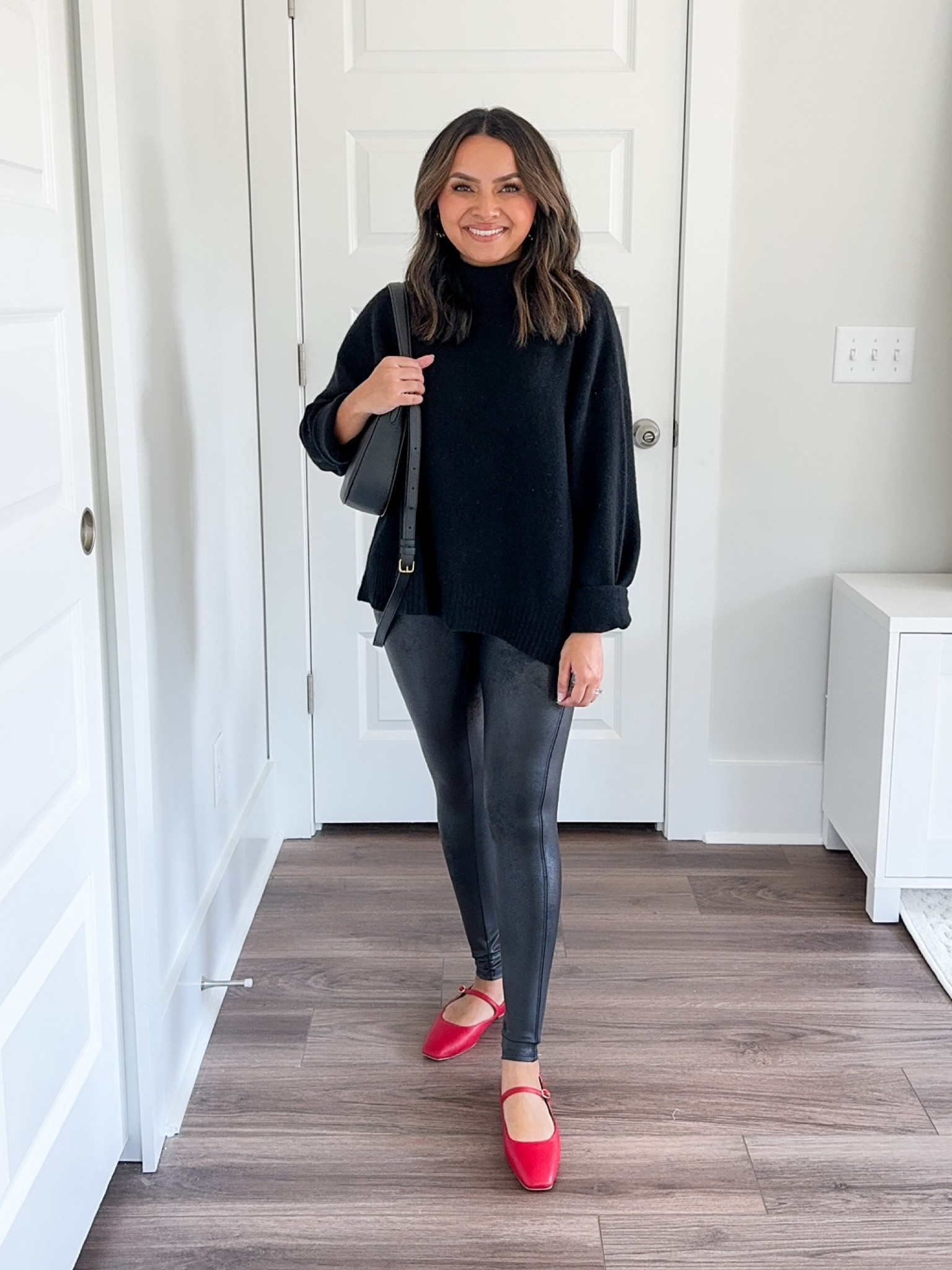 Black sweater size XS TTS 
Spanx size S petite TTS - size up a size if you like more stretch in the waist -10% off and free shipping with code HONEYSWEETSPANX
Red ballet flats size 5 TTS 

Nordstrom sale 
NSALE 
Summer outfits 
Teacher outfits 
Work outfits 
Boots 
Workwear 
Office outfits
Fall Boots 
Fall Dress

Honey Sweet Petite 
Honeysweetpetite

Follow my shop @honeysweetpetite on the @shop.LTK app to shop this post and get my exclusive app-only content!

#liketkit #LTKxNSale
@shop.ltk
https://liketk.it/4LeKI

#LTKxNSale  

#LTKSeasonal #LTKStyleTip