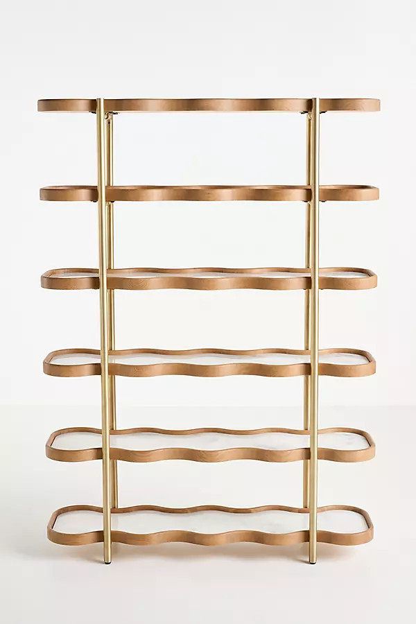 Sophia Tall Marble Bookcase | Anthropologie (US)