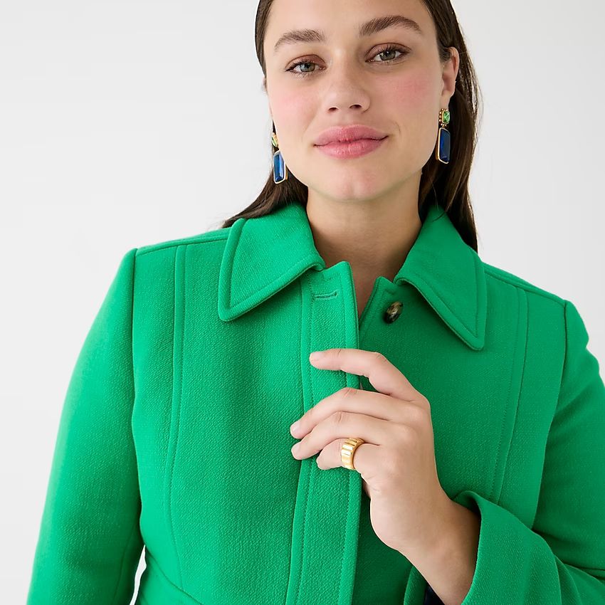 New lady day topcoat in Italian double-cloth wool | J.Crew US