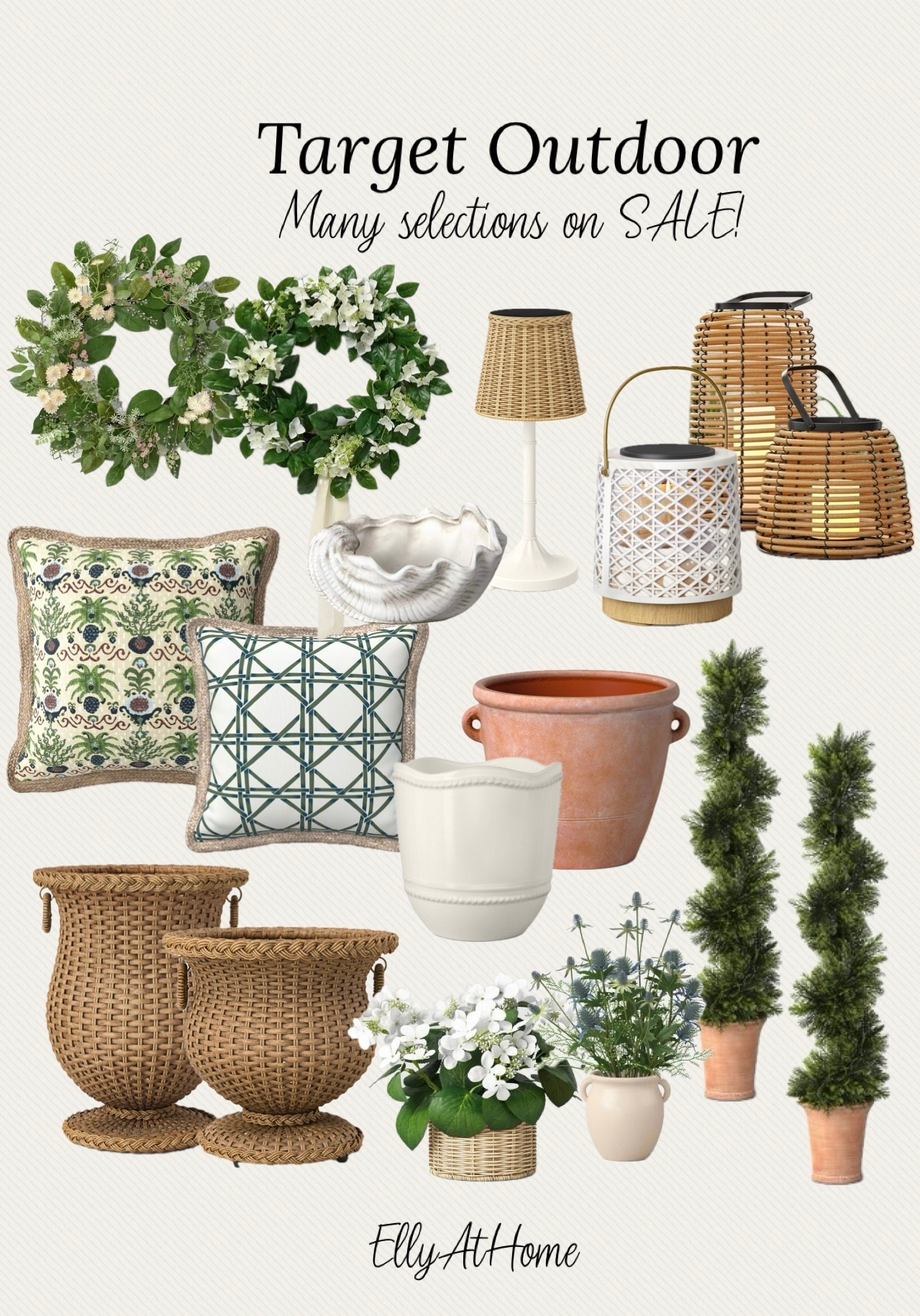 New outdoor porch and patio from Target! I’m using some on my porch! Many selections on sale, shop soon! Wreaths, pillows, planters, lanterns, trees, floral arrangements, coastal accessories and more! Free shipping, 

#LTKSaleAlert #LTKHome