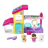 Fisher-Price Little People Barbie Toddler Playset Play and Care Pet Spa with Music Sounds & 4 Pie... | Amazon (US)