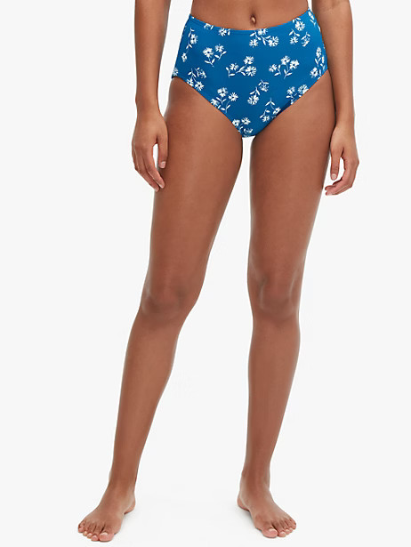dandelion floral high-waist bikini bottom | Kate Spade (US)