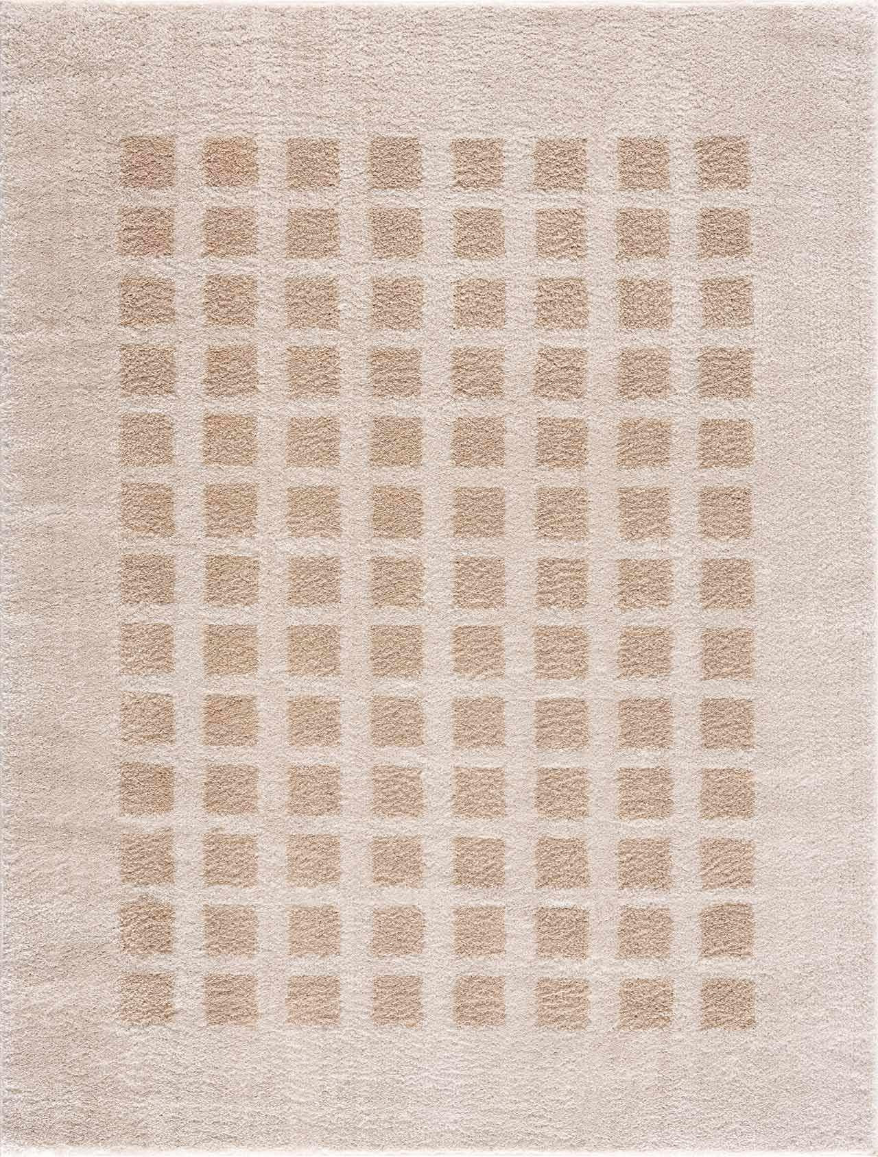Baback Contemporary Area Rug - Machine Washable - Peach, Beige - 5'3" x 7' | Amazon (US)