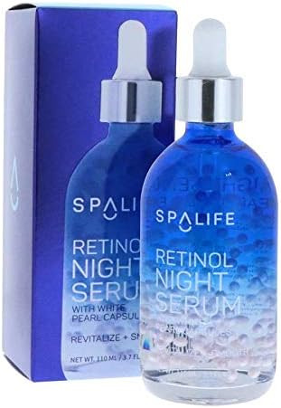 Spa Life Revitalizing and Smoothing Retinol Night Serum (White Pearl Capsules) 110 ML(3.7 oz) | Amazon (US)