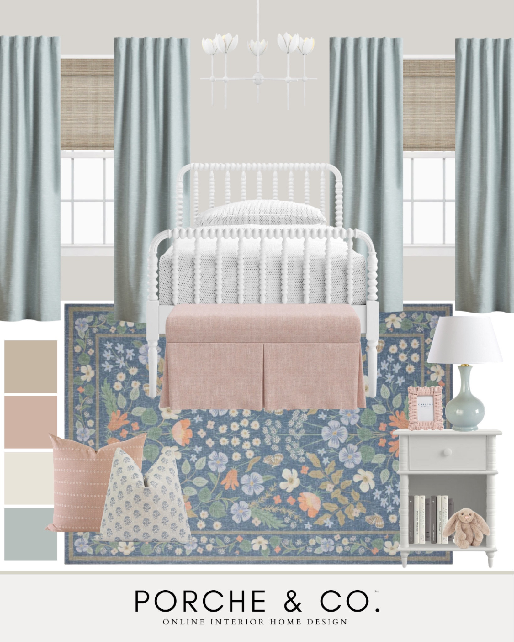 Girls bedroom mood board, girls bedroom inspo, little girls bedroom, floral rug, girls bedroom design ideas 

#LTKKids #LTKHome #LTKSaleAlert