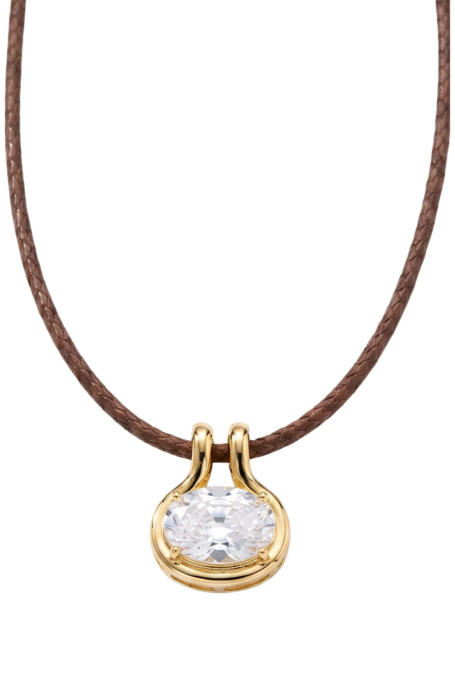 Braided Cord Cubic Zirconia Pendant Necklace (Women) | Nordstrom | Nordstrom