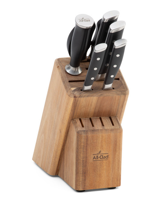 7pc Forged Knives Set With 11-slot Acacia Wood Block | Kitchen & Dining Room | Marshalls | Marshalls