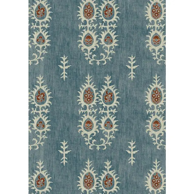 Tribal Masai Blue Wallpaper - Sample | Chairish
