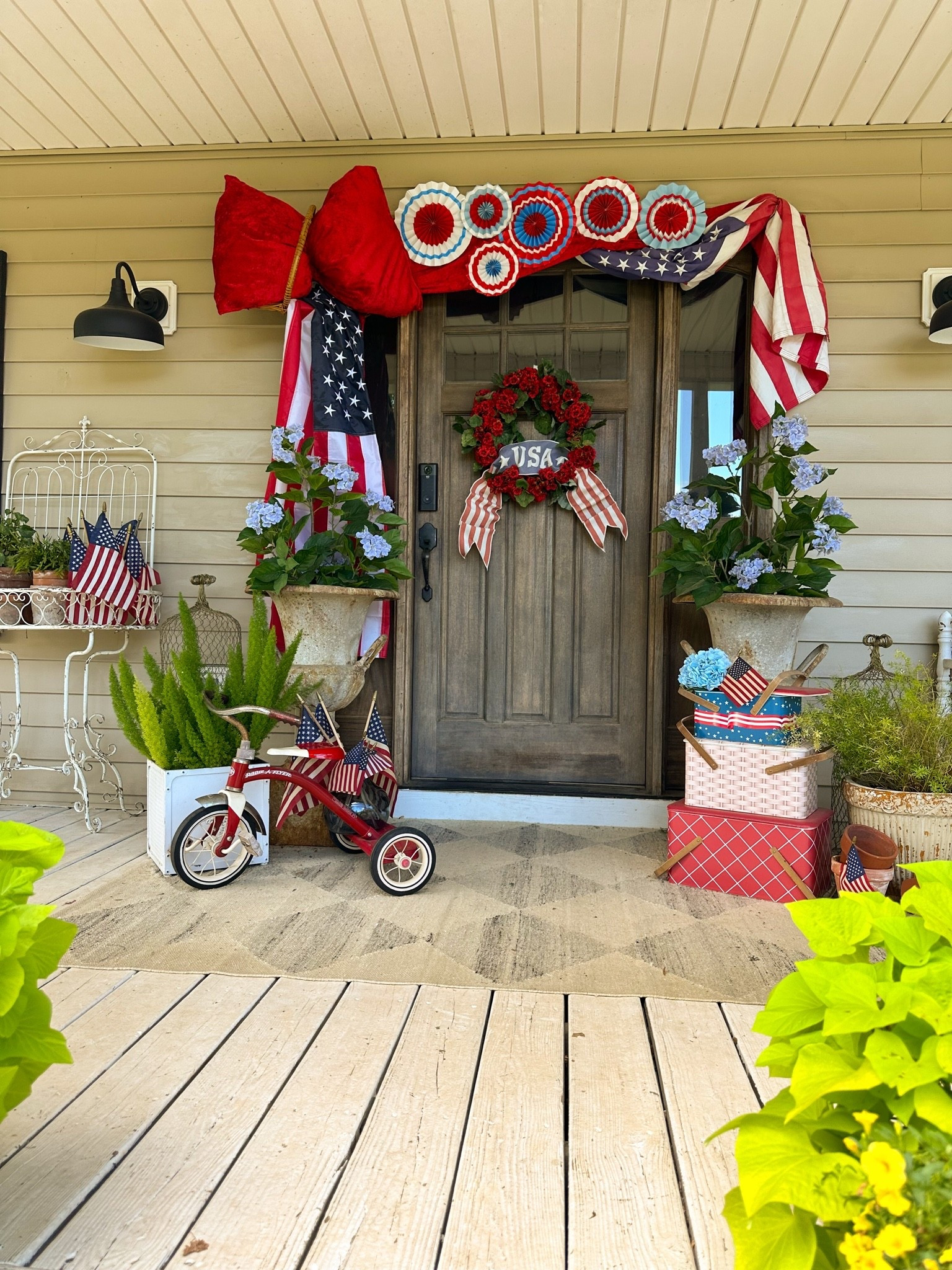 Americana Porch decor
