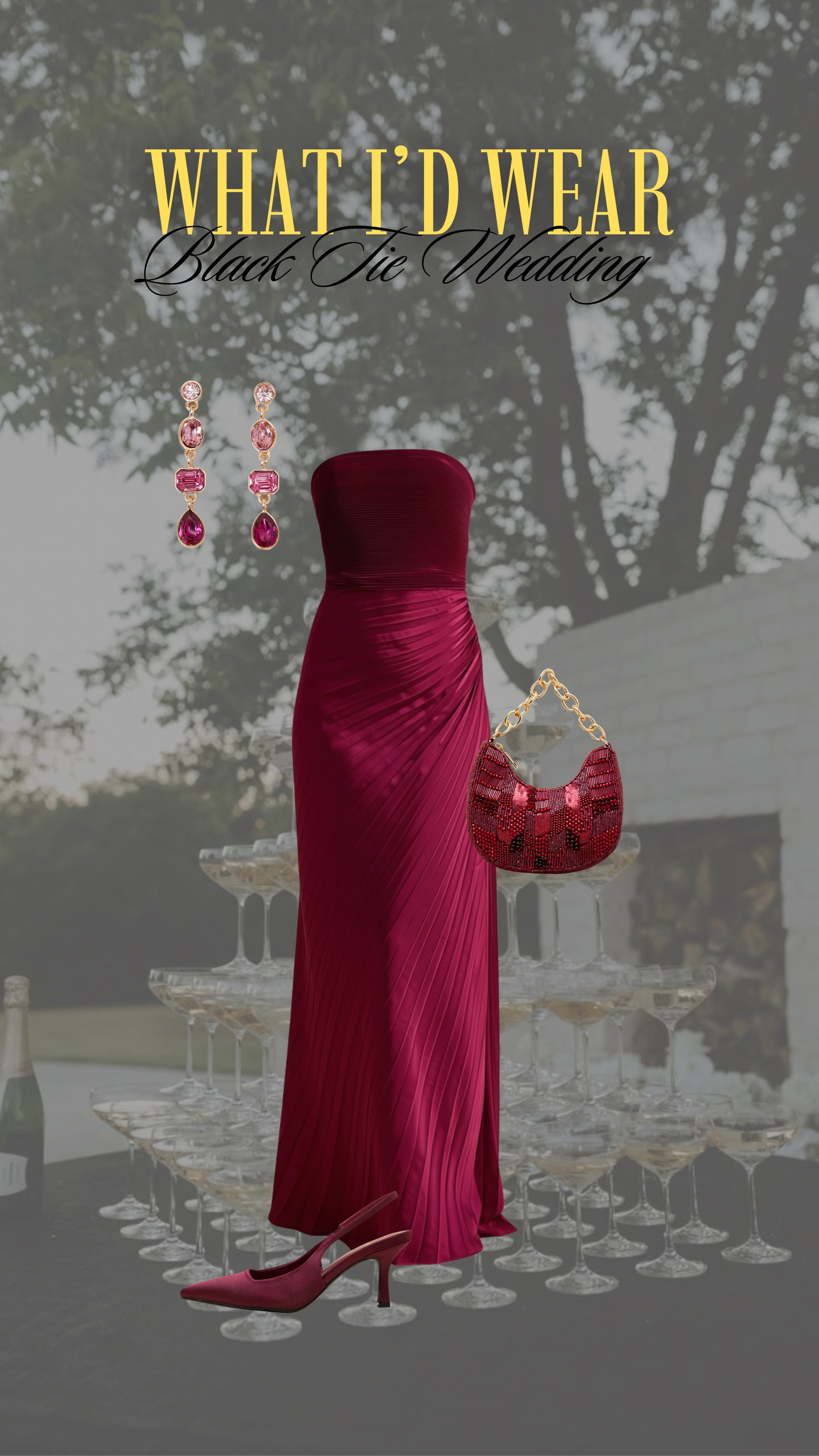 love this burgundy monochromatic look for a fall black tie wedding!
midsize dress, wedding guest dress, fall wedding  

 #LTKgrwm #LTKootd #LTKMidsize