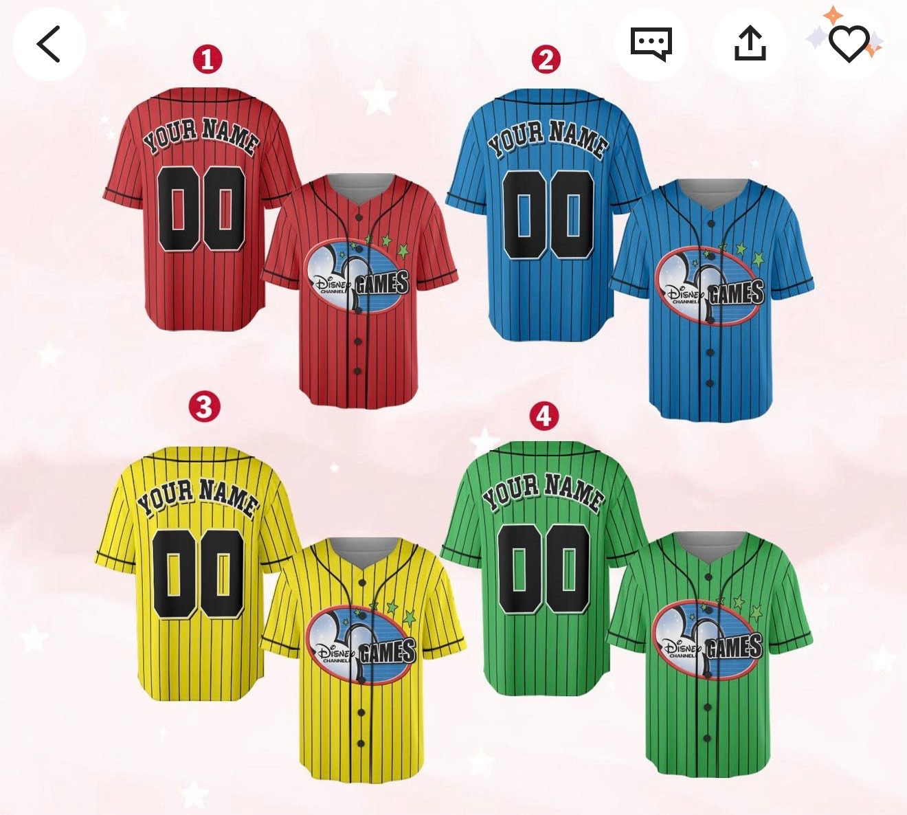 Custom Disney Channel Games Jersey 