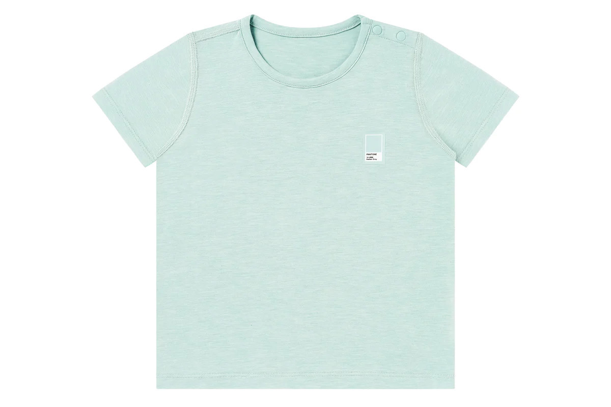 Bamboo Jersey Short Sleeve T-shirt - Pantone Harbor Grey | Nest Designs