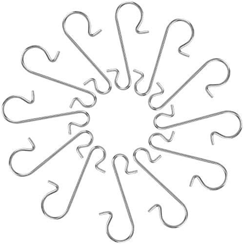 300 pcs Mini Christmas Ornaments Hooks, Metal Wire S-Shaped Hangers for Xmas Tree Party Balls Decora | Amazon (US)