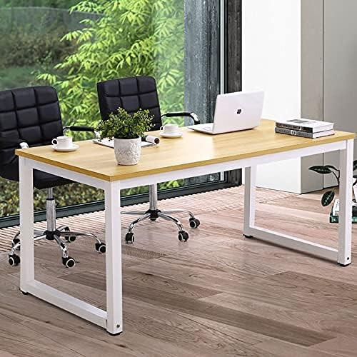 Modern Computer Desk 63" Large Office Desk Writing Study Table for Home Office Wide Metal Sturdy ... | Amazon (US)