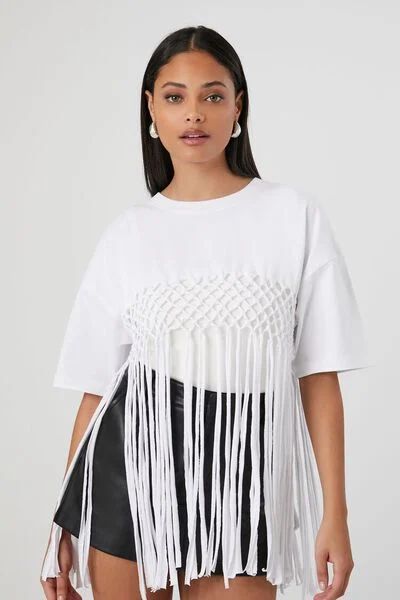 Crochet Fringe Tee | Forever 21