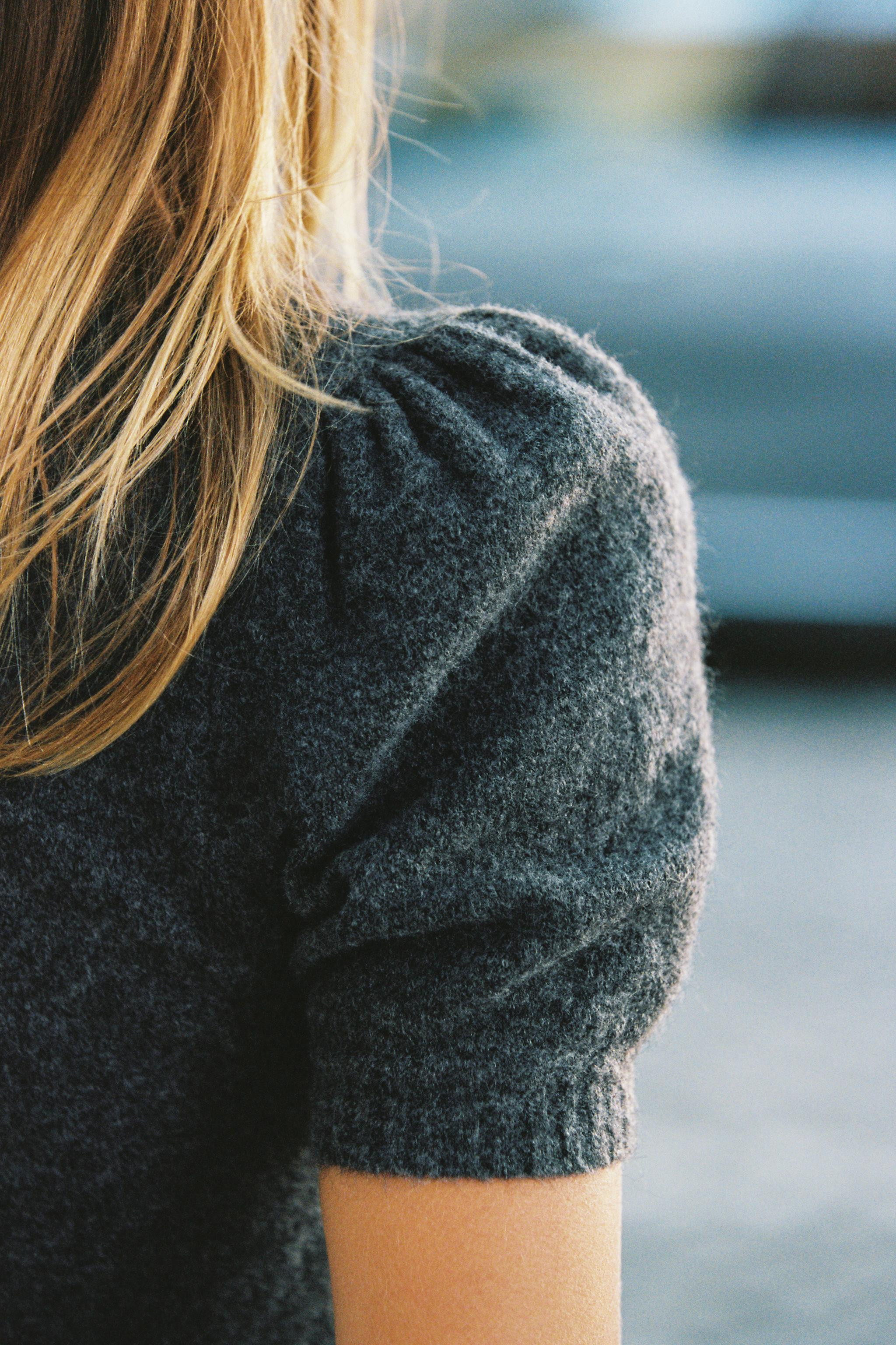 PUFF SLEEVE KNIT TOP | Zara US