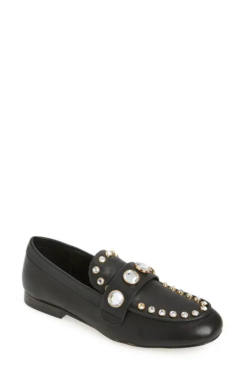 Karl Lagerfeld Paris Avah Studded Loafer in Black at Nordstrom, Size 8.5 | Nordstrom