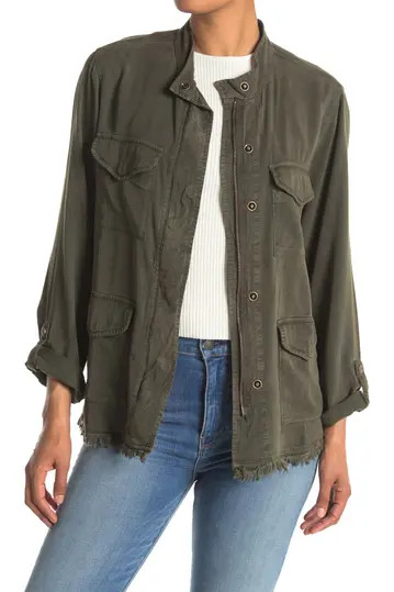 Fray Hem Utility Jacket | Nordstrom Rack