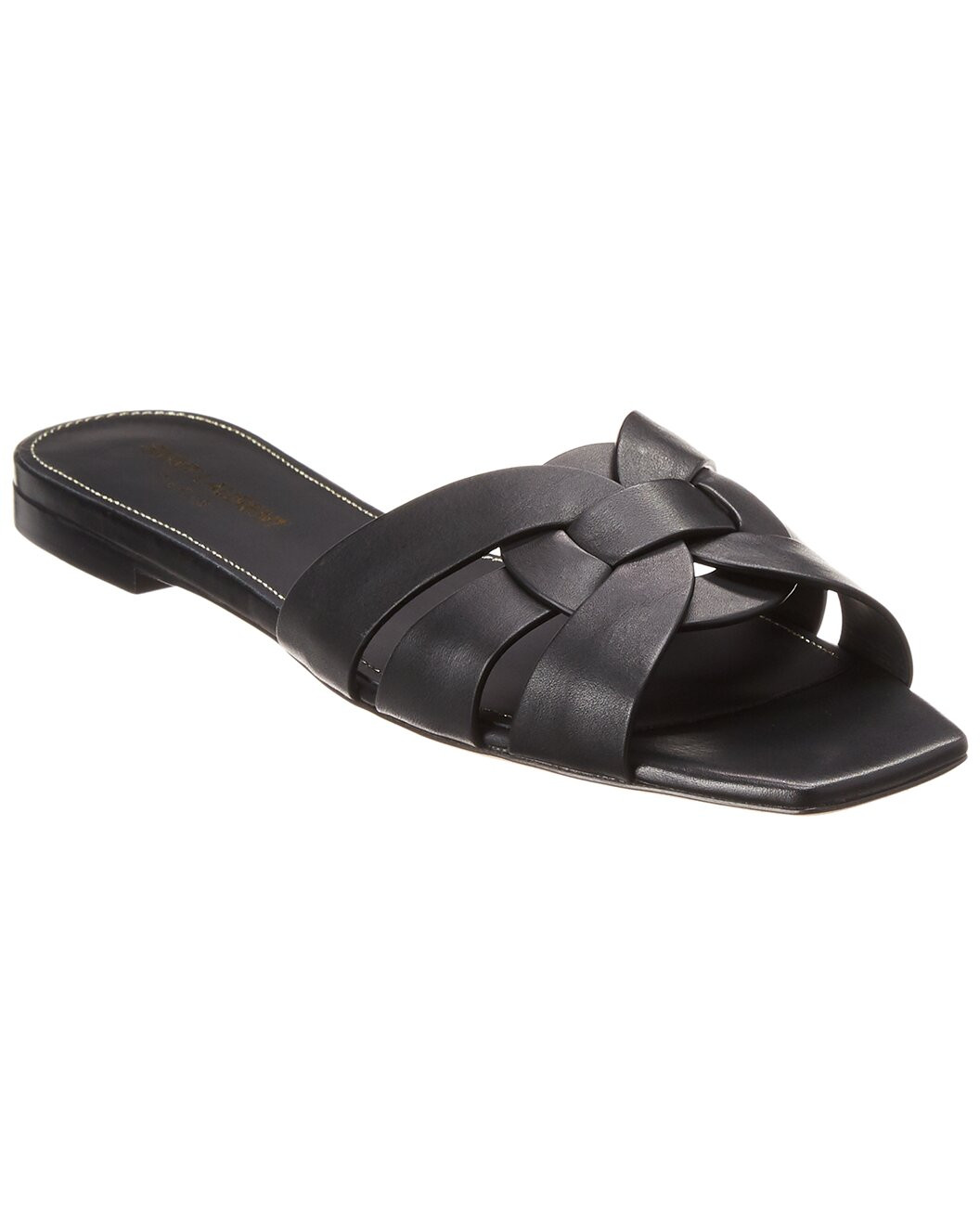Saint Laurent Tribute Leather Sandal | Ruelala