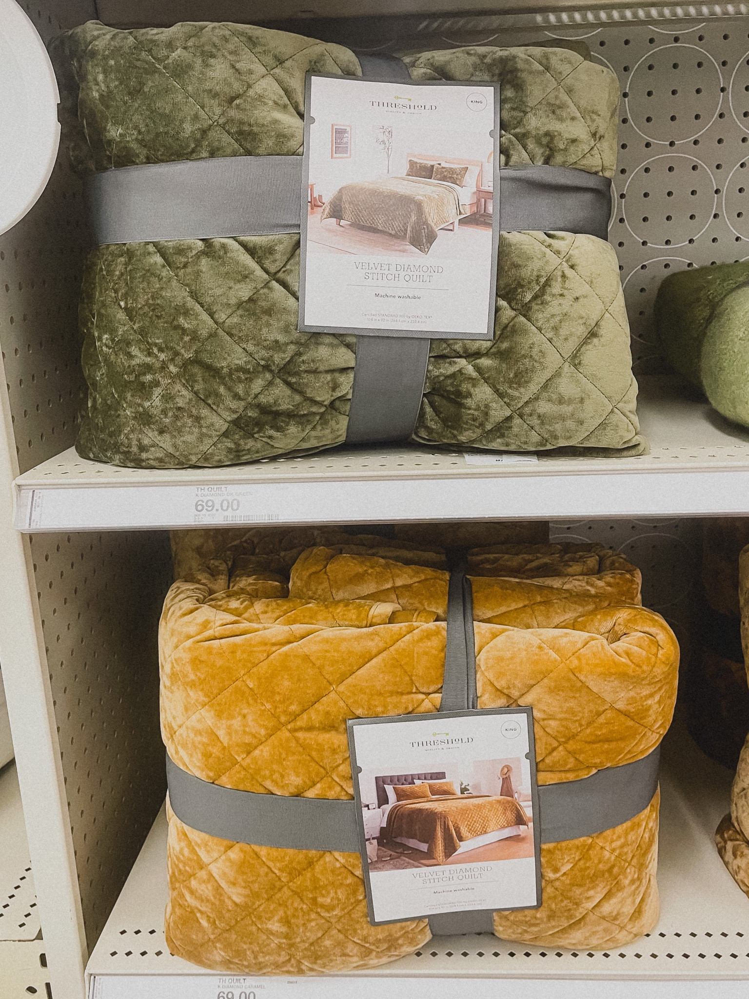 Fun fall home decor swap out! Velvet style quilt bed comforters in olive green, gold mustard yellow , cream, and more (5 colors available!) available in full, queen, and king size 

#LTKunder100 #LTKSeasonal #LTKhome
