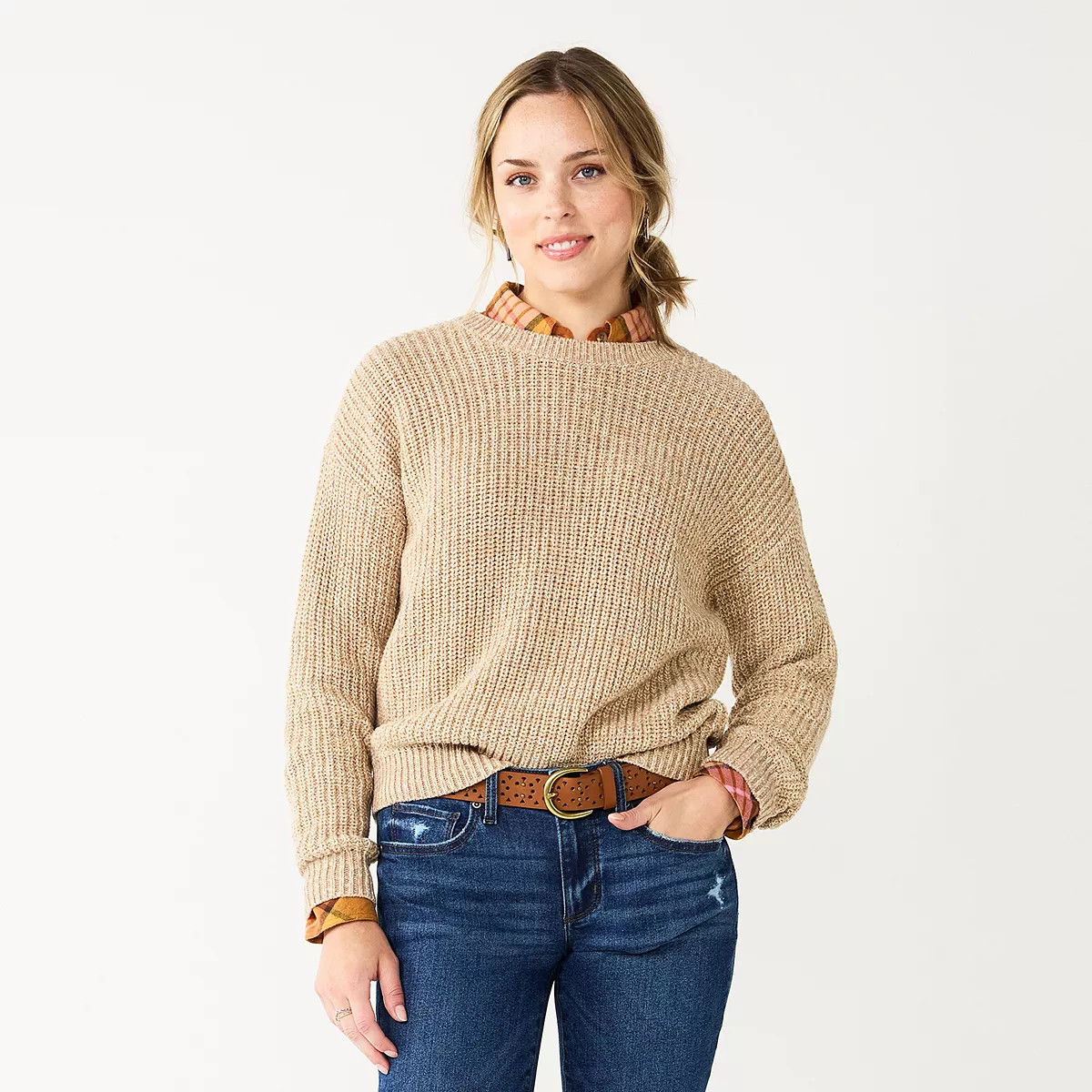 Women's Sonoma Goods For Life® Drop Shoulder Pullover Sweater | Kohl's