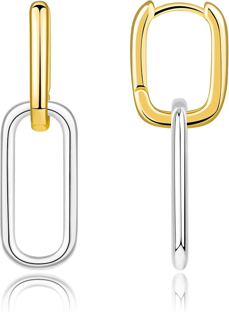 14K Gold Earring Cross Waterdrop Butterfly Heart Knot Earrings for Women Gold Silver Cross Leverb... | Amazon (US)