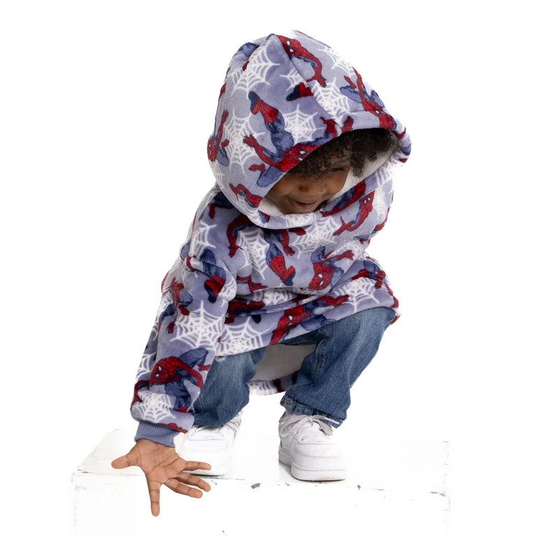 Spider-Man Toddler Boy Super Soft Snugit Hoodie, Sizes 12 Months-5T | Walmart (US)