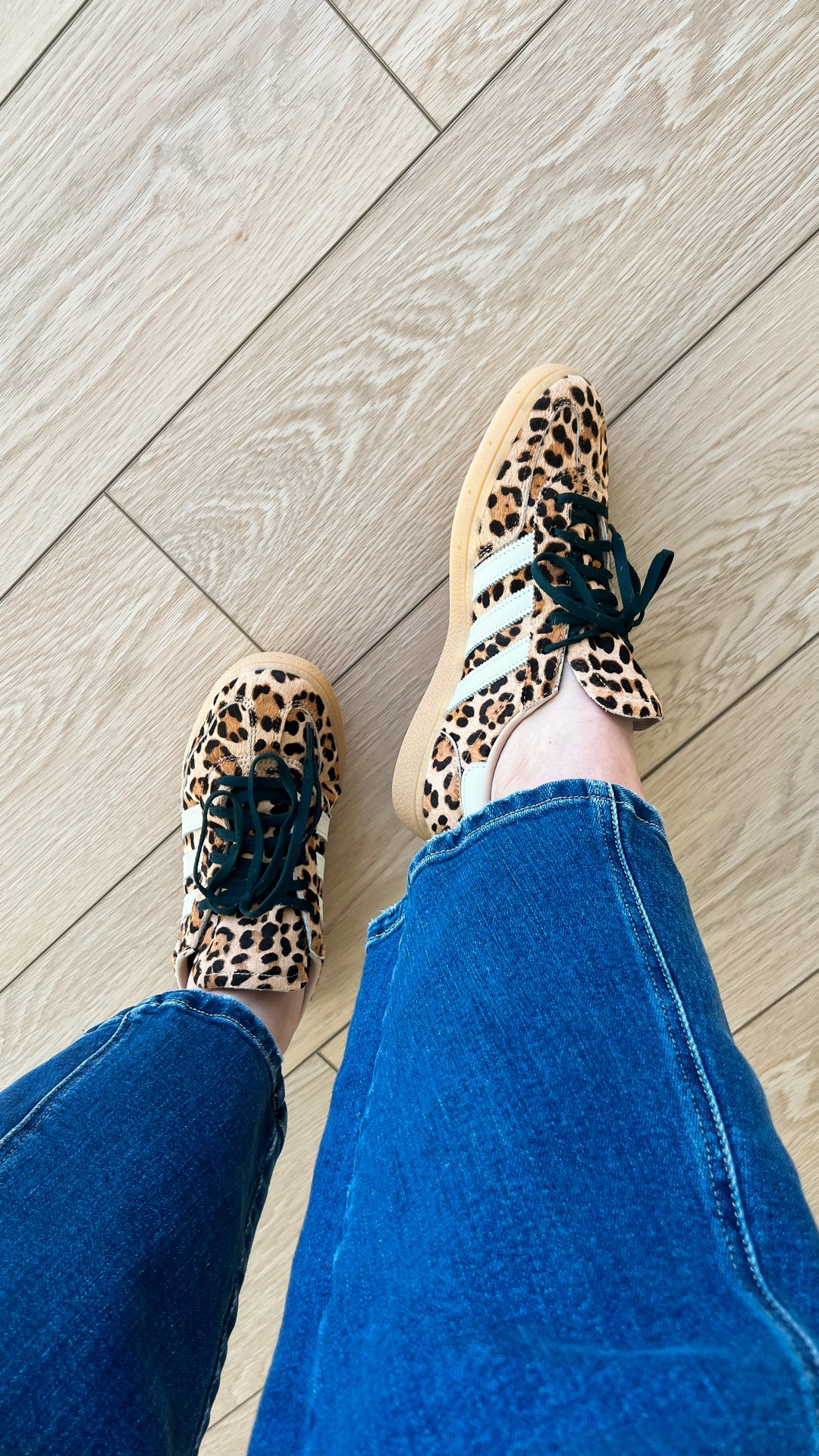 Love at first try-on!🐆These Adidas sneakers have such great arch support and the style is so cute. I already know I’ll be wearing them nonstop. They run a bit big, so I sized down half a size (which I never usually do) and the fit is perfect. 

#LTKWorkwear #LTKActive #LTKootd