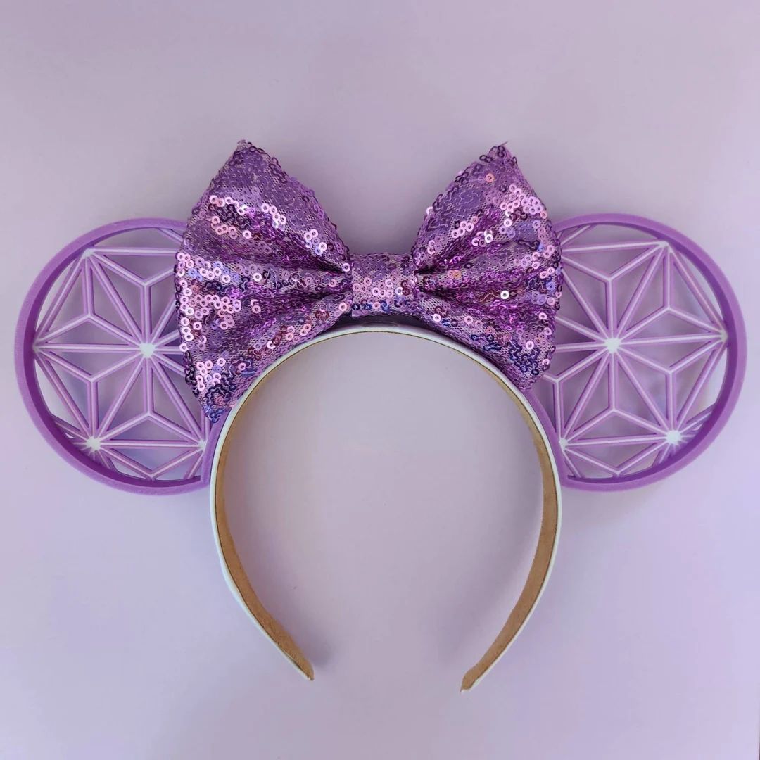 Purple Edition Epcot Mouse Ears 3D Printed Ears - Etsy | Etsy (US)