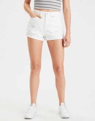 AE Stretch Denim Mom Shorts | American Eagle Outfitters (US & CA)