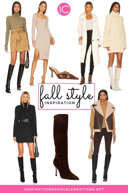 Fall style inspiration - Fall outfits - Fall fashion - boots - sweater dresses - jackets - coats - what to wear in Fall 

#LTKSeasonal #LTKfindsunder100 #LTKstyletip