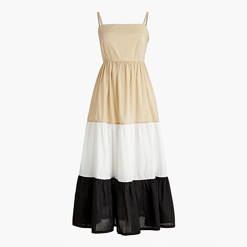 Square-neck tiered dress | J.Crew Factory