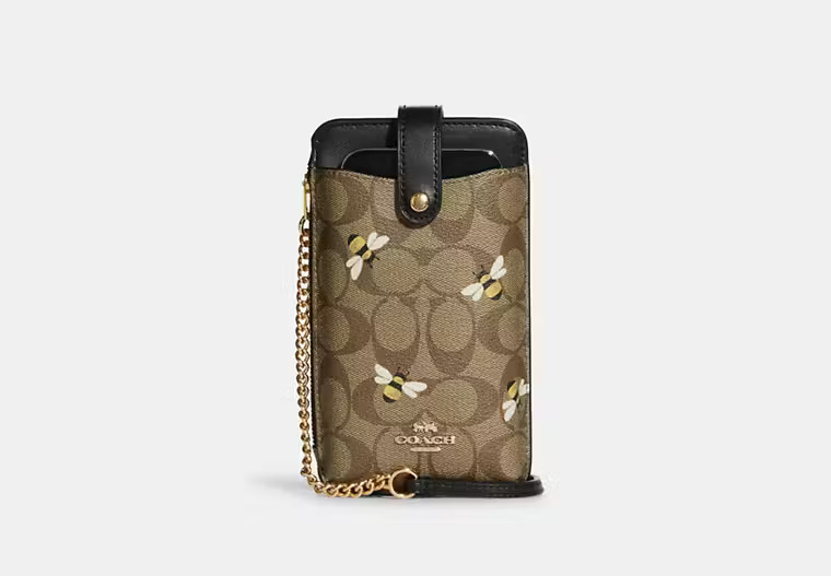 Phone Crossbody In Signature Canvas With Bee Print | Coach Outlet US