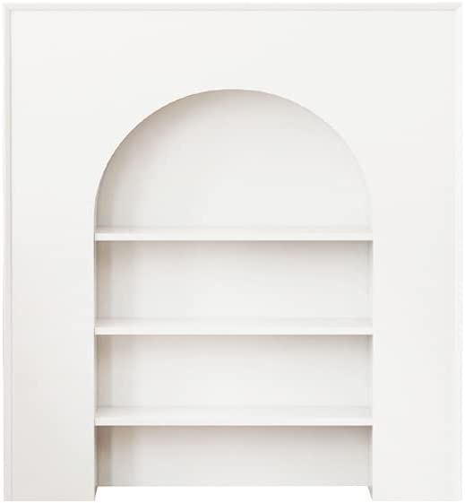 BOOMLATU Modern Arch Wood Decorative Storage Cabinet,3-Teirs Shelf for Display and Storage (27.5 ... | Amazon (US)