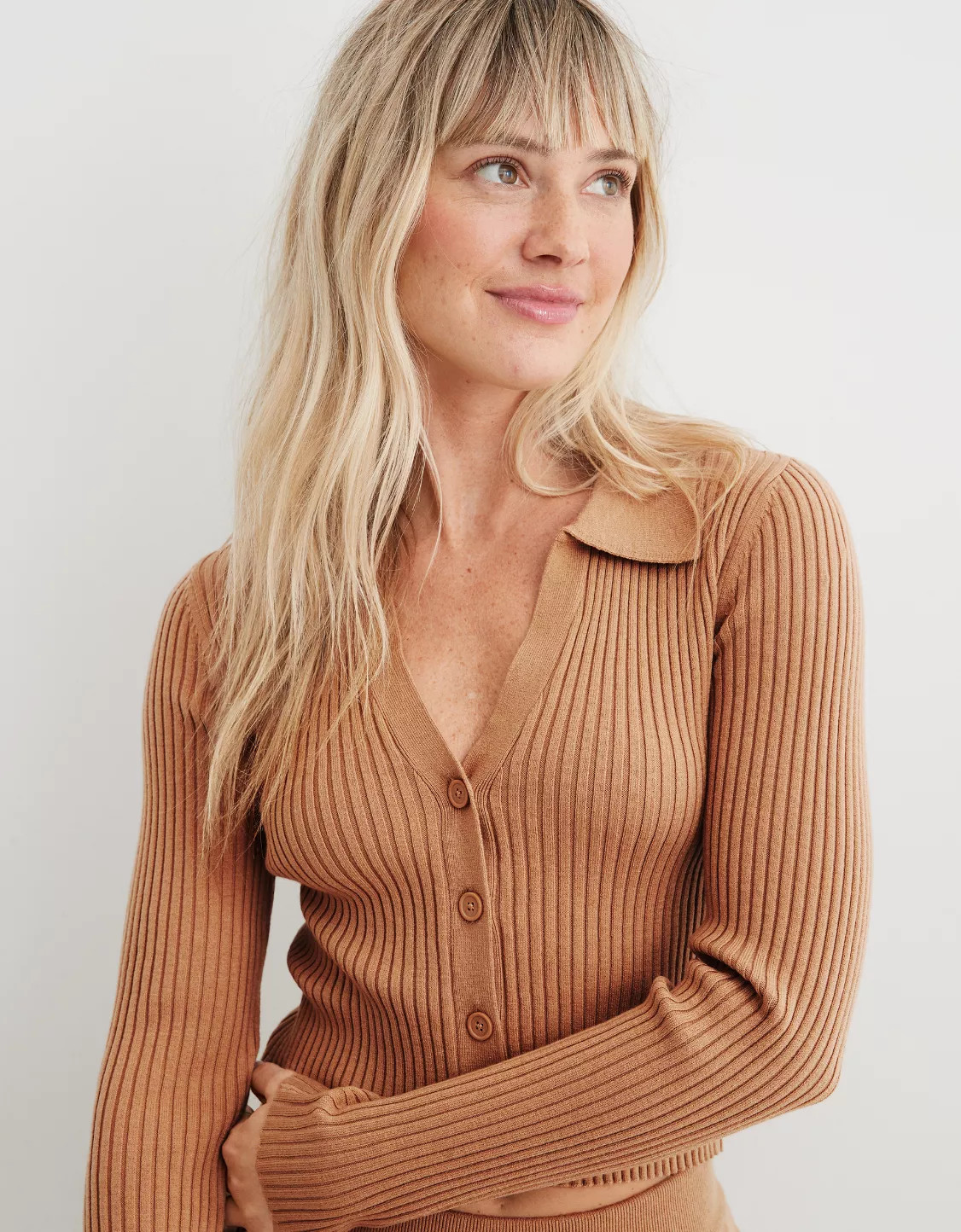 Aerie Gotta Jet! Polo Sweater | Aerie