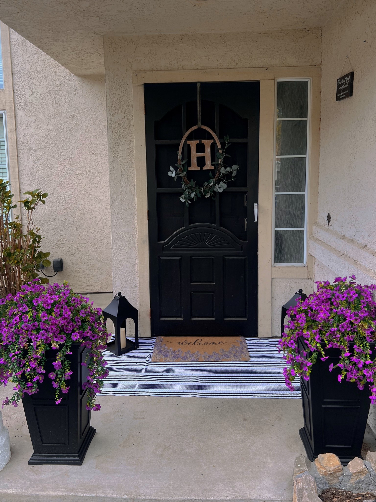 Purple hanging (fake) flowers 🌸 perfect for S P R I N G and not having to keep plants alive! Lol 

(All different colors)

#LTKFindsUnder50 #LTKHome