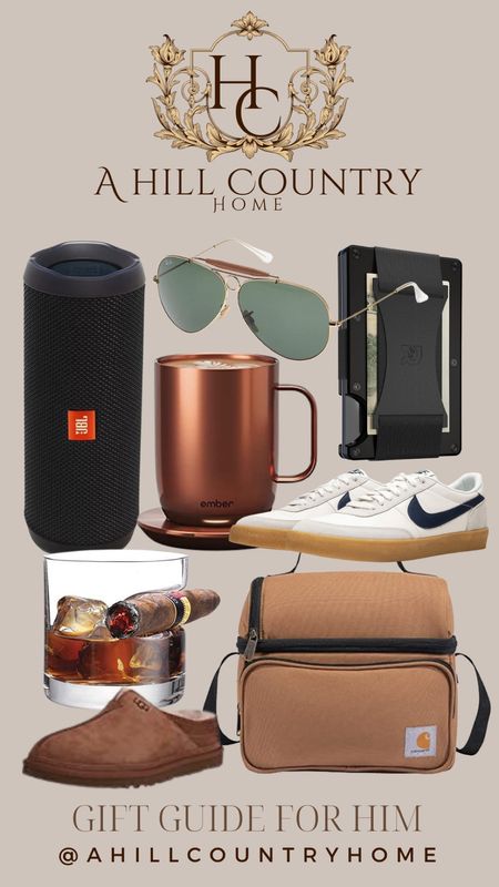 Gift guide for him! 

Follow me @ahillcountryhome for daily shopping trips and styling tips 

Amazon finds, Jbl speaker, men sunglasses, men Nikes, the ridge wallet, carhartt lunch bag, wine glass, ember mug

#LTKGiftGuide #LTKmens #LTKshoecrush