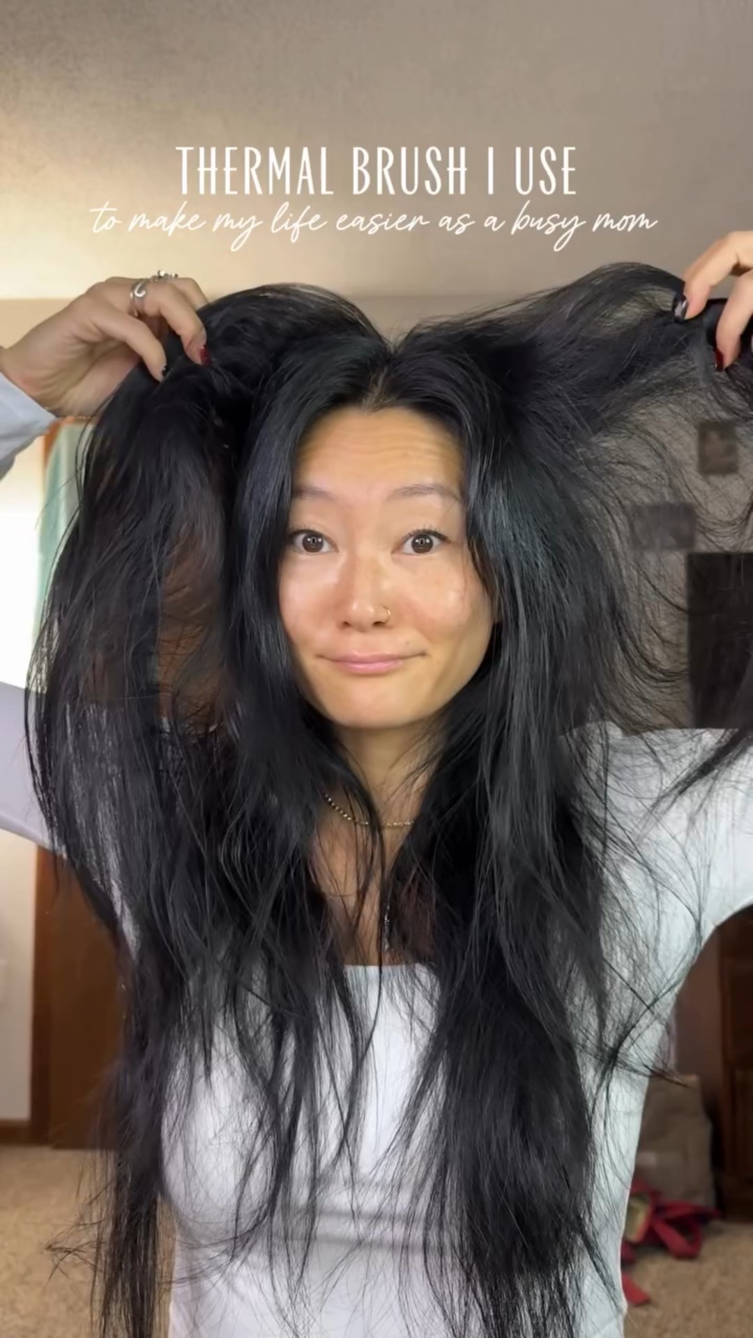 If you’ve been wanting to try the thermal brush by Wavytalk now is the time! It’s on sale on TikTok shop and Amazon. (Cheaper on TikTok shop though!) linked in my stories for Amazon, comment for the TikTok shop link. 

#wavytalkthermalbrush #hairhack #busymom #momsover30