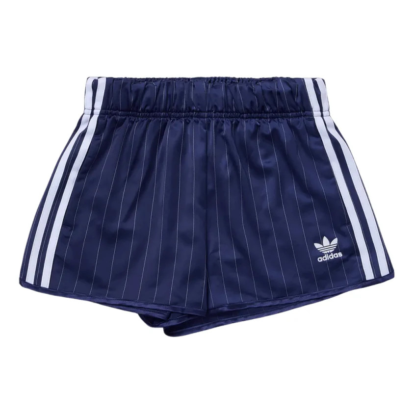 adidas - (WMNS) adidas Pinstripe Satin Shorts Asia Sizing 'Dark Blue' | KICKS CREW