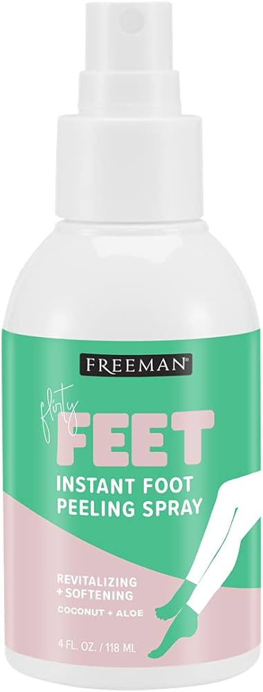 Freeman Flirty Feet Coconut and Aloe Instant Peeling Foot Spray, Revitalizing & Softening, Exfoli... | Amazon (US)