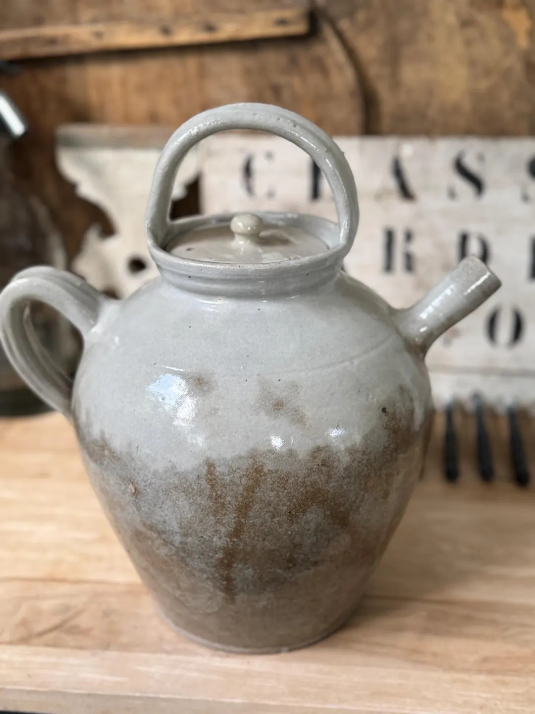 Vintage French Gargoulette Jug Rustic Grey-beige Earthenware Water Vessel Gargoulette Jug Rustic ... | Etsy (US)