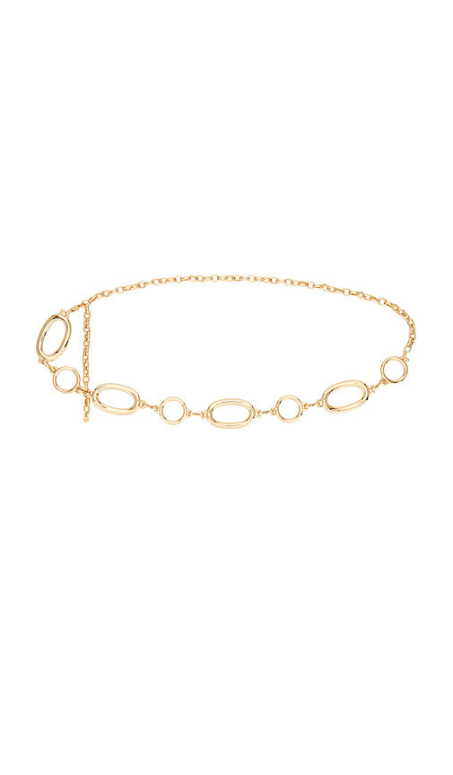 Ettika Multi-ring Chain Belt in Metallic Gold. | Revolve Clothing (Global)