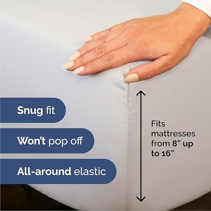 Queen Size 4 Piece Sheet Set - Comfy Breathable & Cooling Bed Sheets Set - Hotel Luxury Bedding f... | Amazon (US)