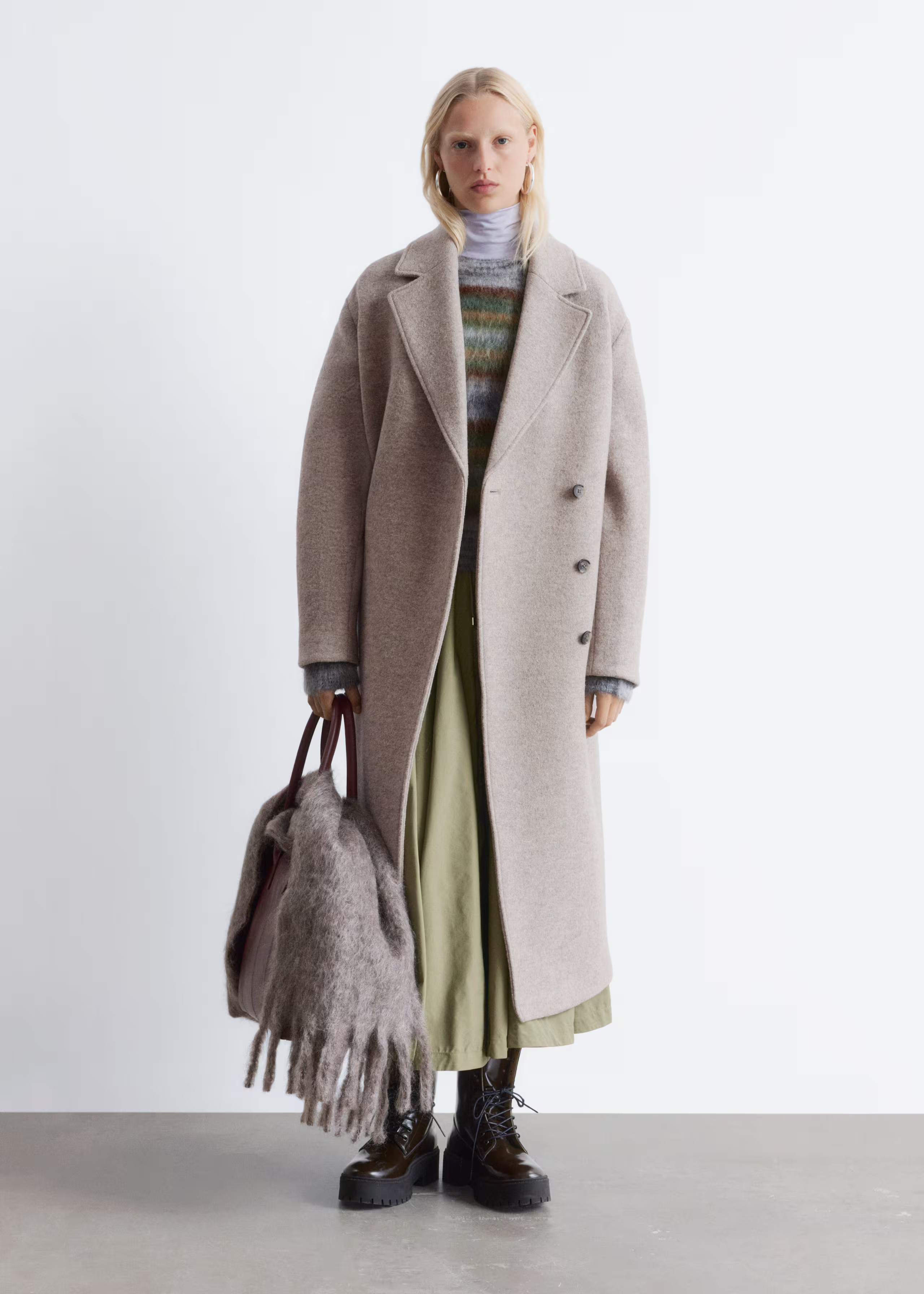 Voluminous Belted Wool Coat | & Other Stories - US