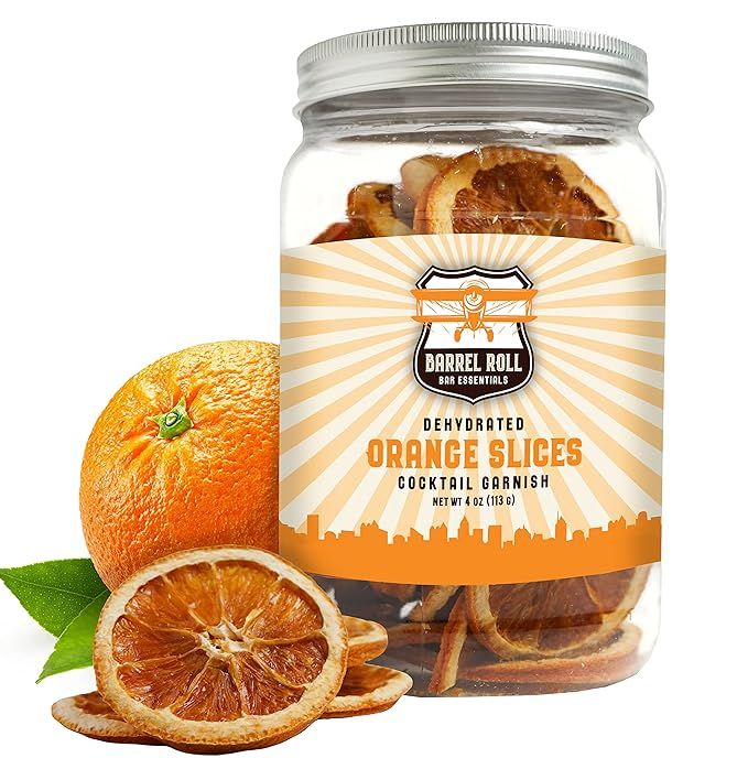 Barrel Roll Bar Essentials USA Grown Dried Orange Slices for Cocktails | 4 Ounces of Large Dehydr... | Amazon (US)