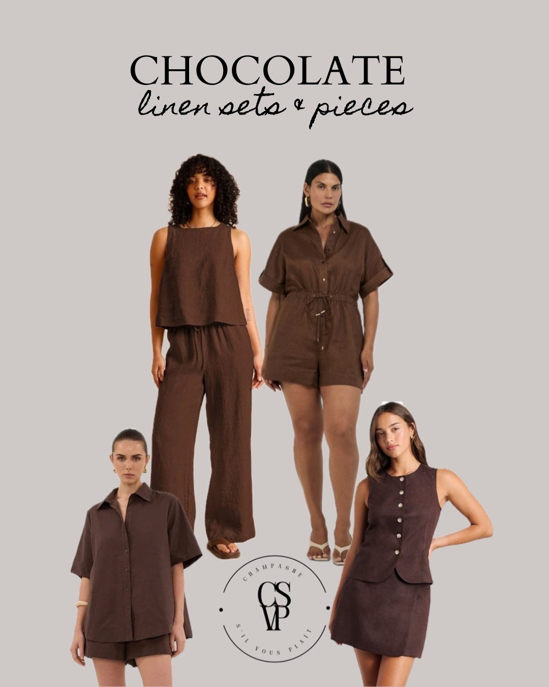 TOP PICKS | Chocolate Linen 

#LTKsummer #LTKaustralia #LTKsale