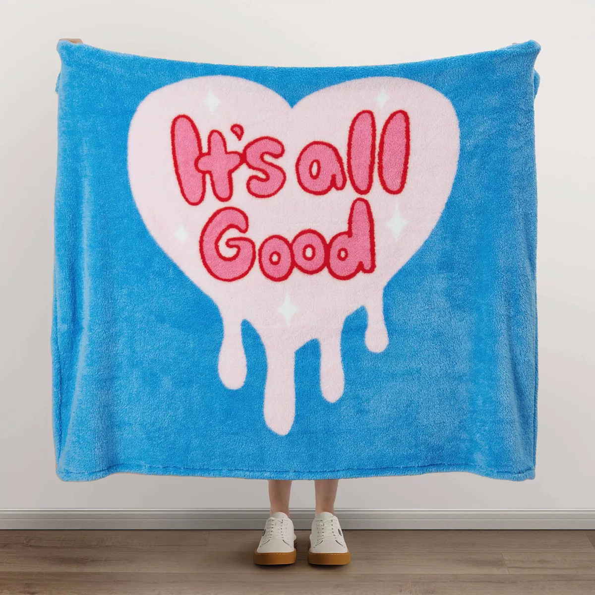 Makers Collective 'It's All Good' Throw Blanket Blue | Target