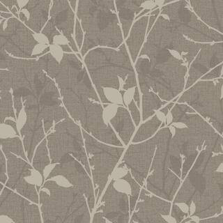 Graham & Brown Boutique Belle Taupe and Gold Wallpaper 122434 - The Home Depot | The Home Depot